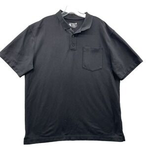 Carhartt Golf Polo Shirt Men's Large Black Casual Y2K Workwear Academia Travel